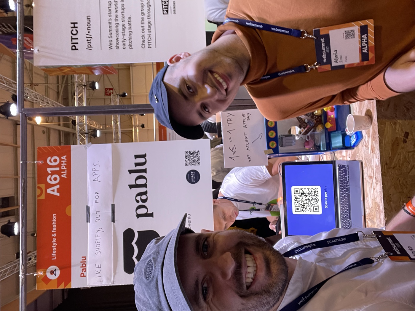 Pablu at WebSummit, Lisbon.